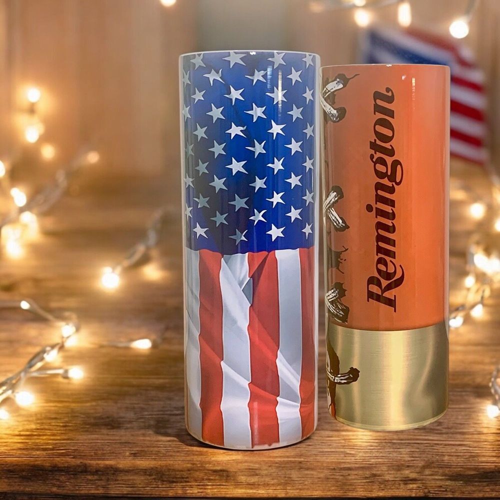 Remington Patriotic 20oz Vibrant Stainless Steel Tumbler CUSTOM MADE